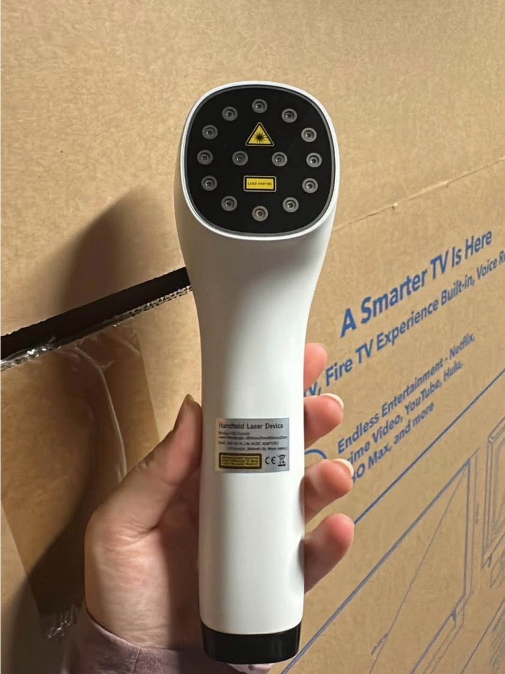 white laser hair removal set